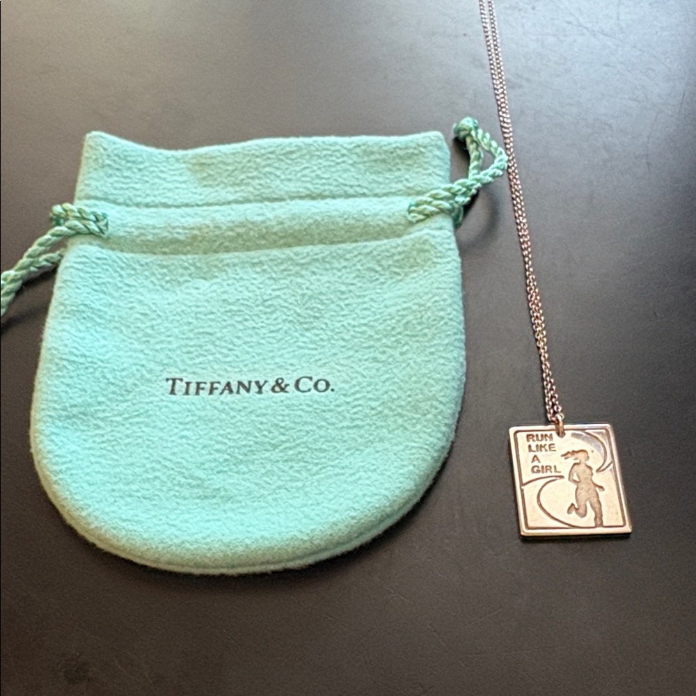 Tiffany & Co. Silver 'Run Like a Girl' Pendant NWM 2009 - Picture 3 of 3